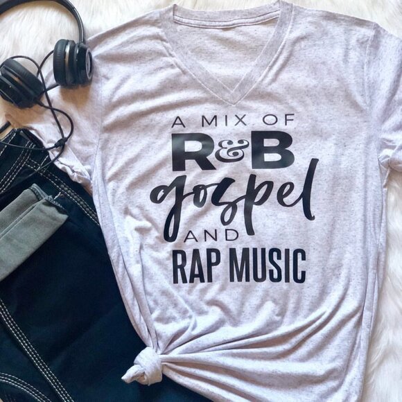 NEW! R&B, Gospel, & Trap/Rap Music CUSTOM Tee T-Shirt Top | SIZE XS - Picture 6 of 8